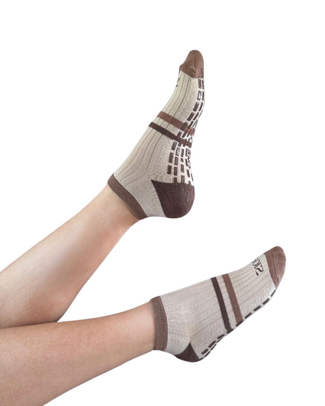 Ultimate Grip Ankle Socks - Cappuccino