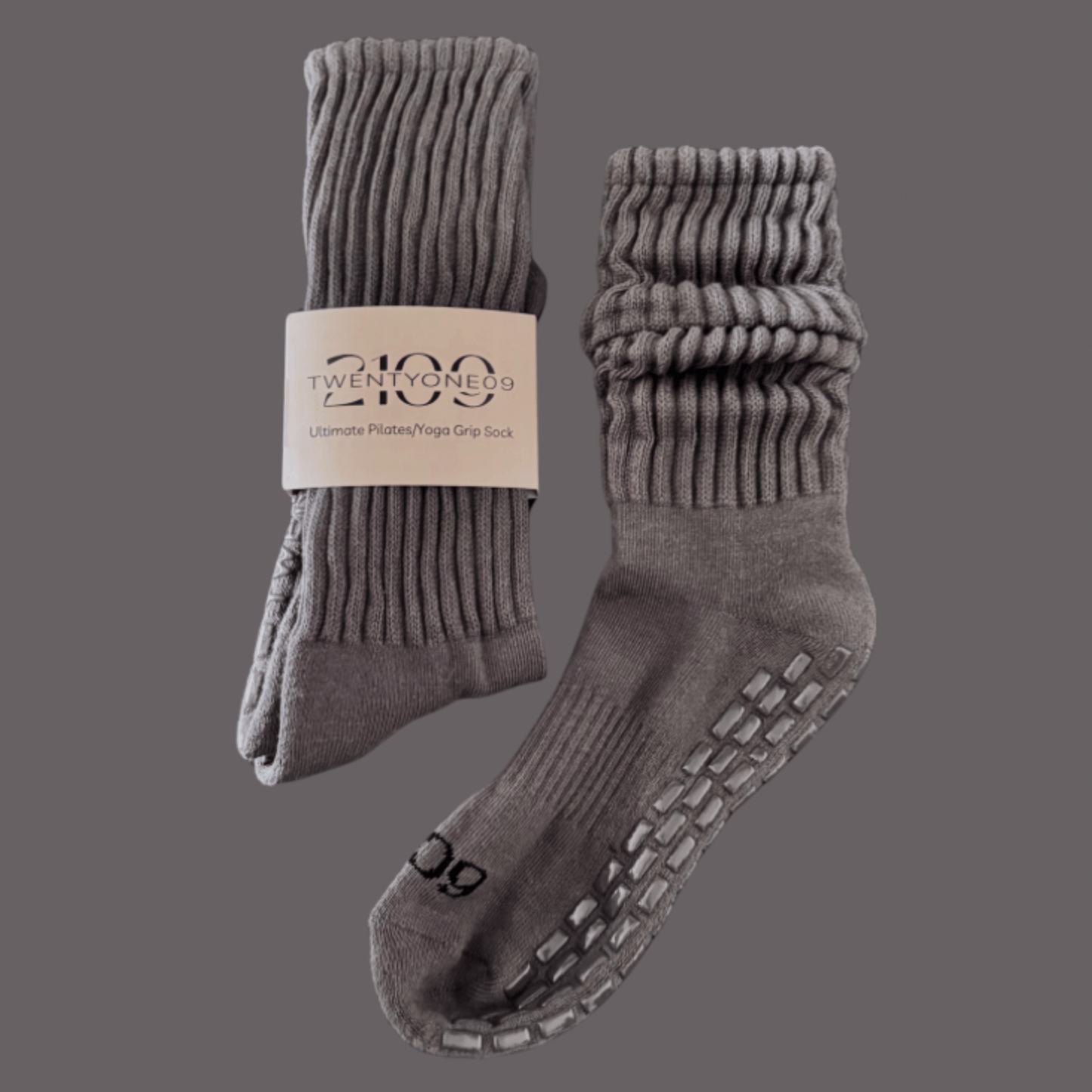 Ultimate Grip Regular Slouch Socks - Grey
