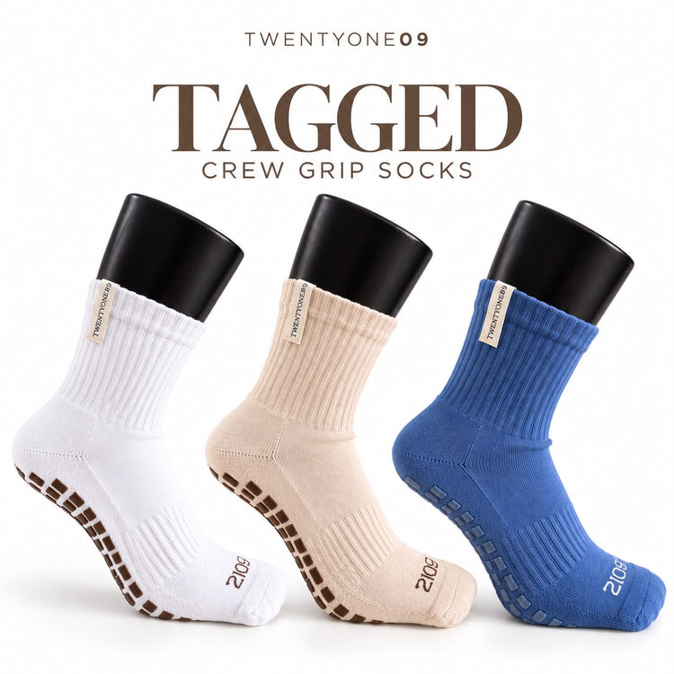 Ultimate Grip Tagged Crew Socks