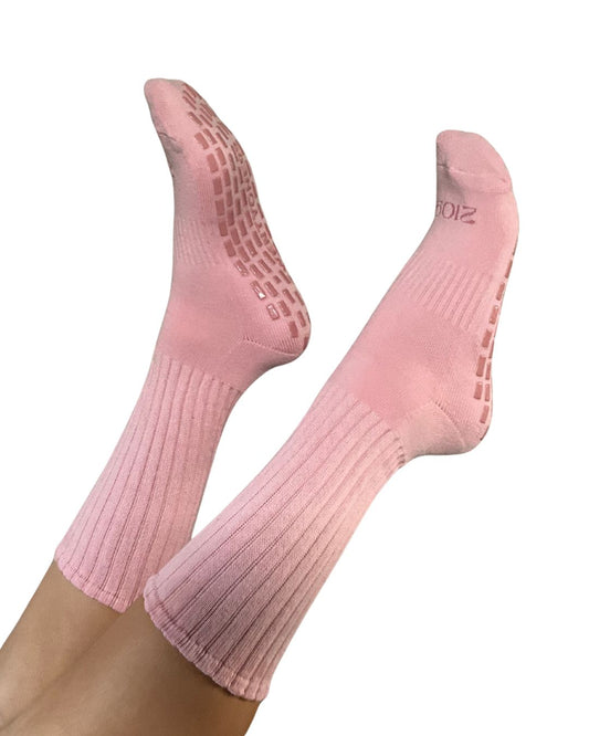Ultimate Grip Regular Slouch Socks - Baby Pink