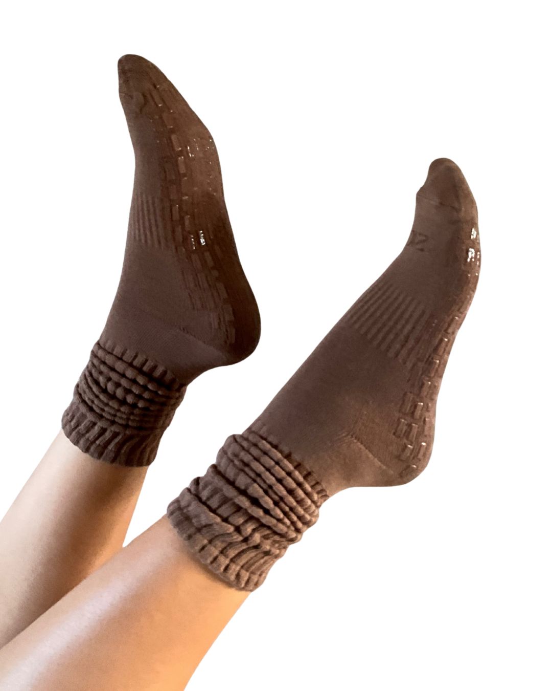 Ultimate Grip Regular Slouch Socks - Coffee