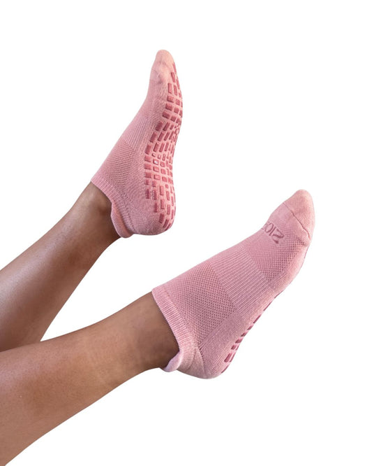 Ultimate Grip Low Ankle Socks - Baby Pink