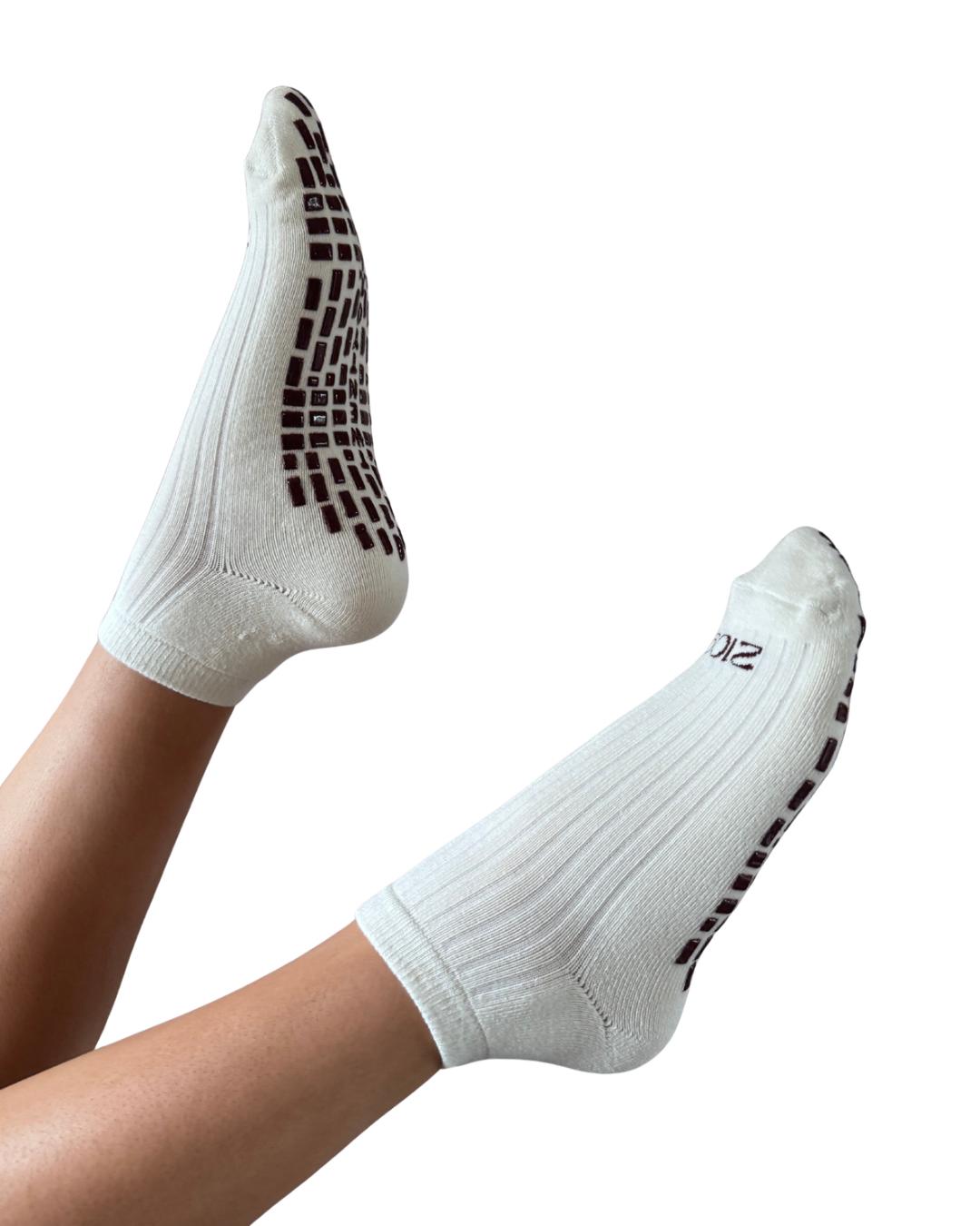 Ultimate Grip Ankle Socks - Plain Cream