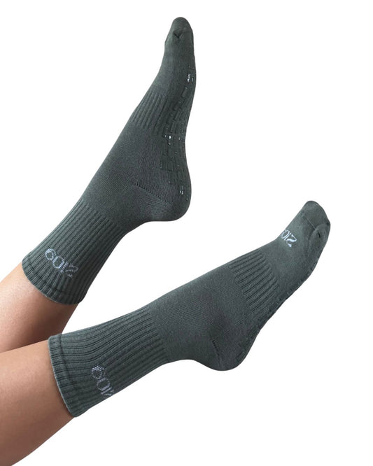 Ultimate Grip Crew Socks - Olive