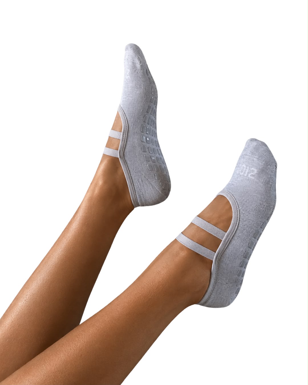 Ultimate Grip Ballerina Socks - Grey