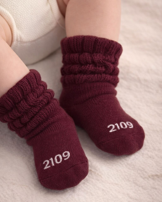 2109 Matching Minis - Baby Burgundy Slouch